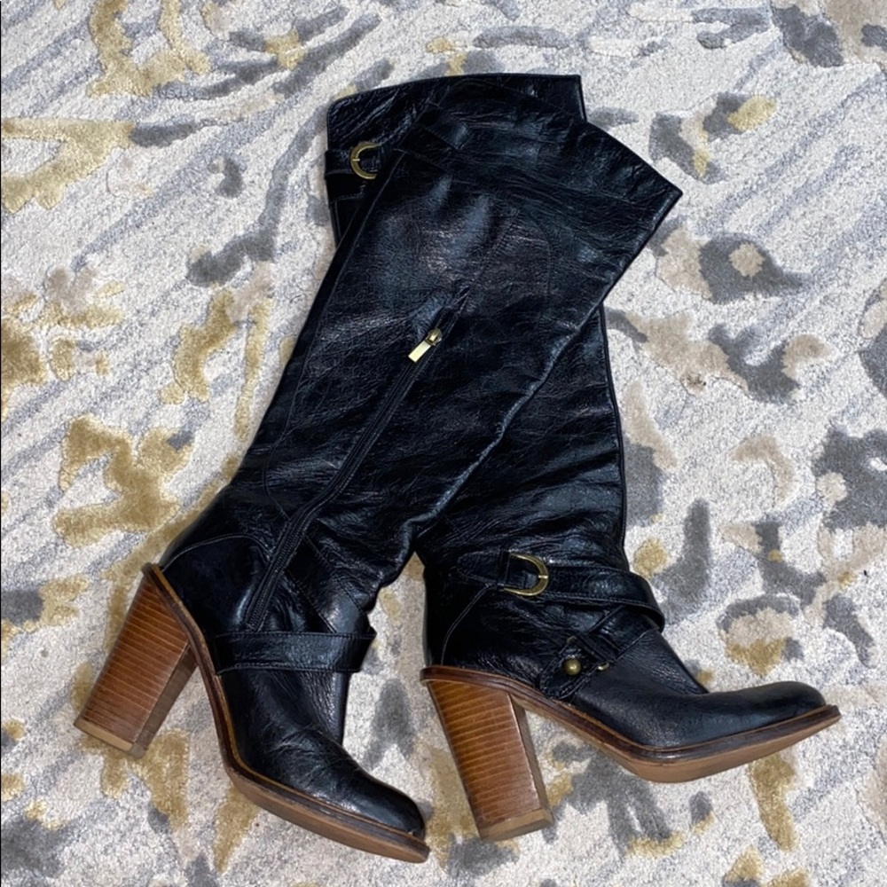 Boutique 9 BTCHARISSA tall over knee leather boots